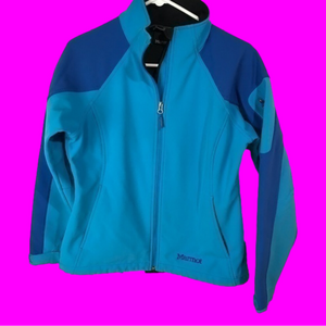 Marmot soft shell jacket women’s M blue royal blue